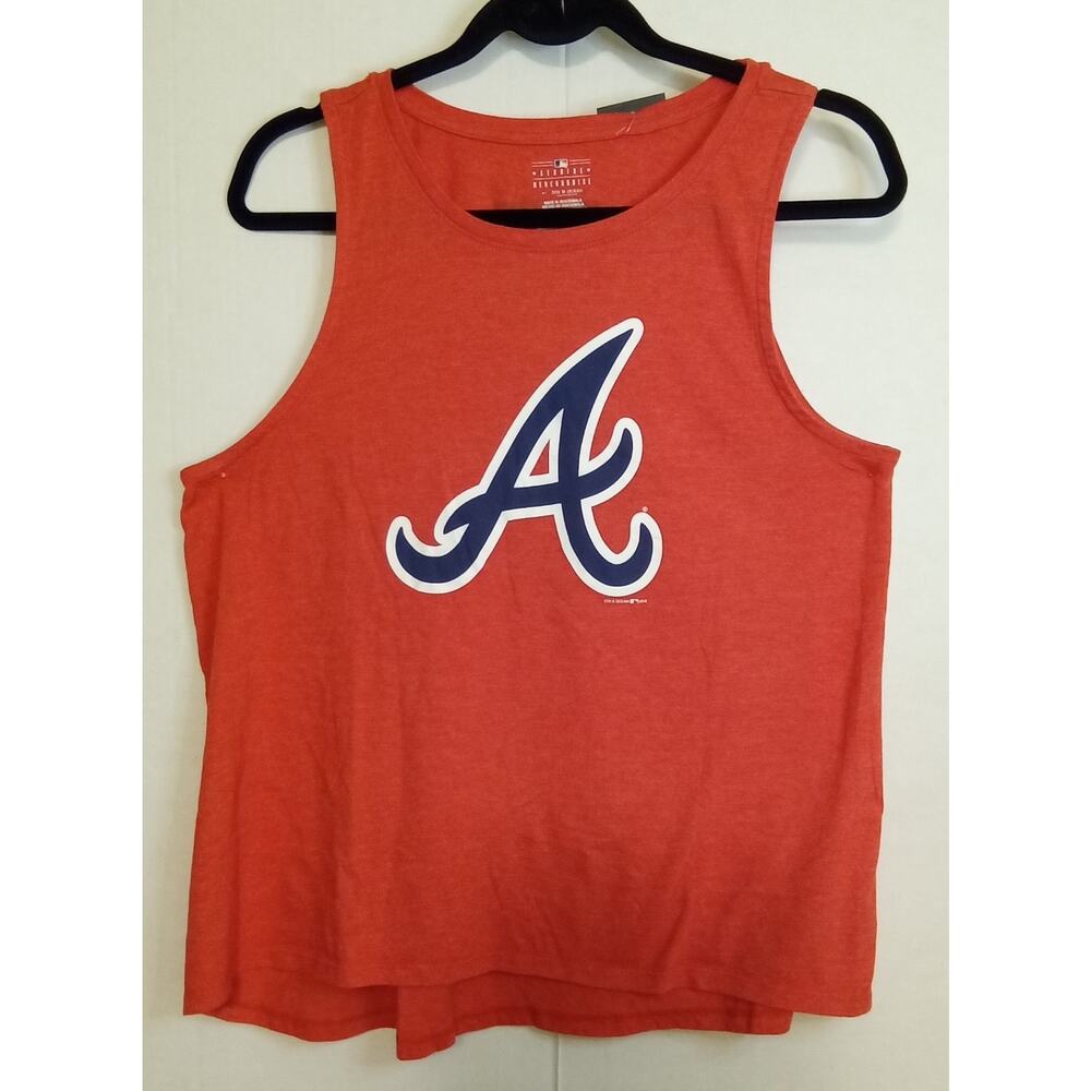 Atlanta Braves Red Tank Top Women XL